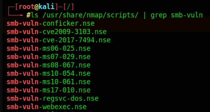 Blue Writeup HackTheBox nmap SMB scripts