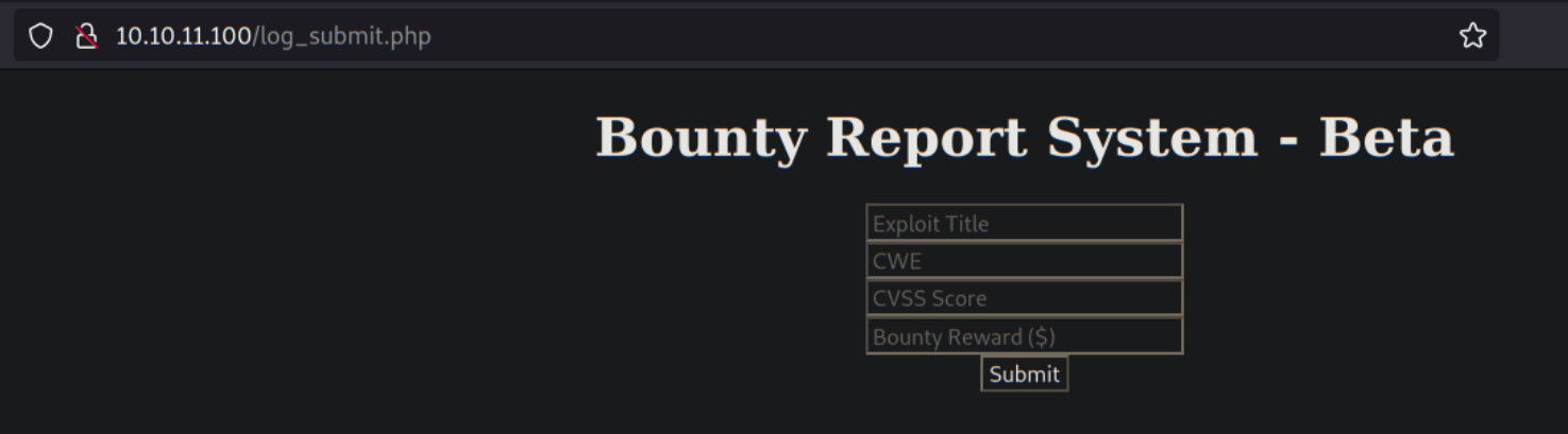 BountyHunter Writeup