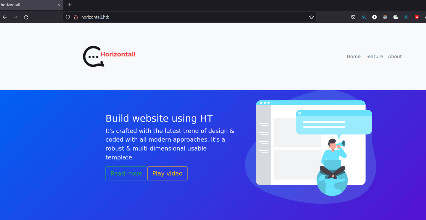 Horizontall Writeup