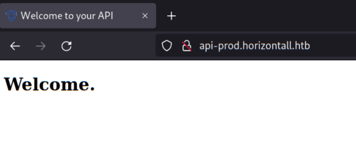 Horizontall Writeup