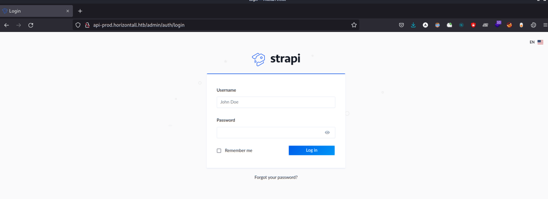 Horizontall Writeup