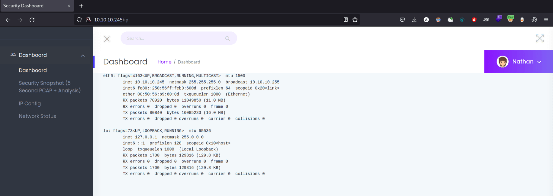 Cap Writeup
