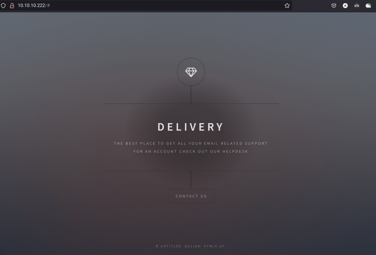 Delivery Writeup