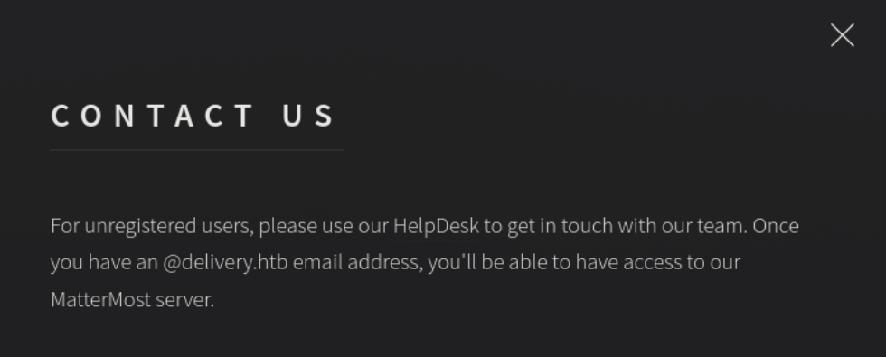Delivery Writeup