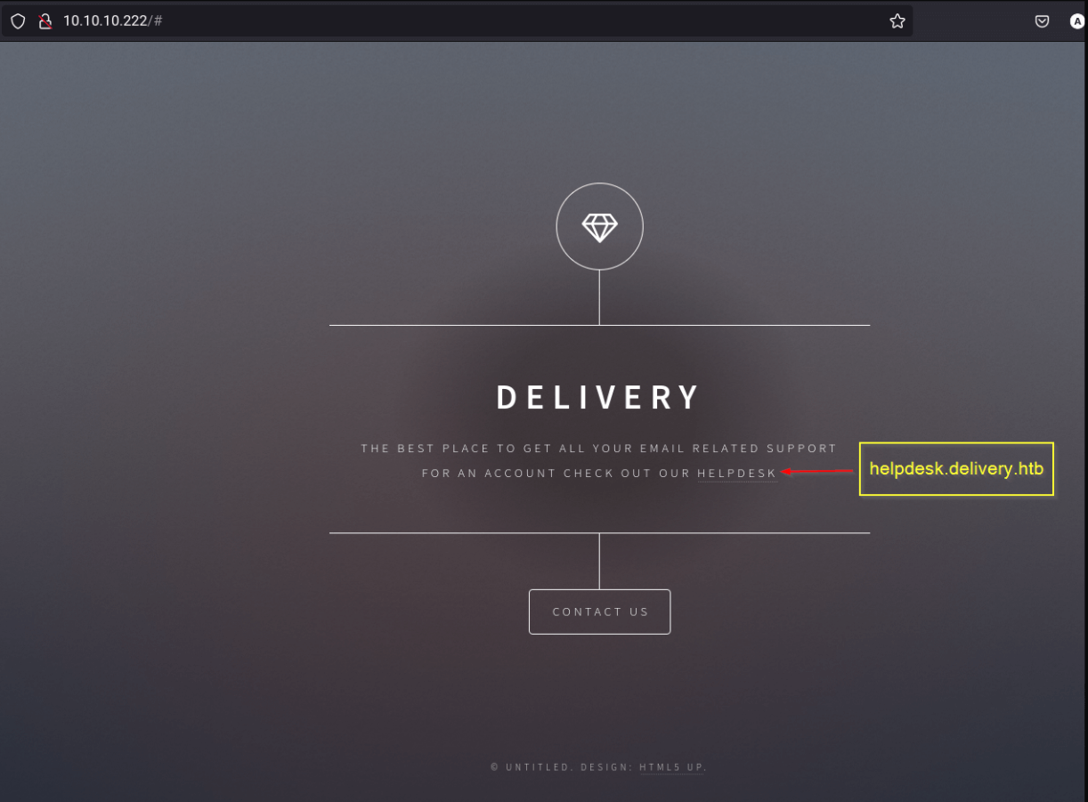 Delivery Writeup
