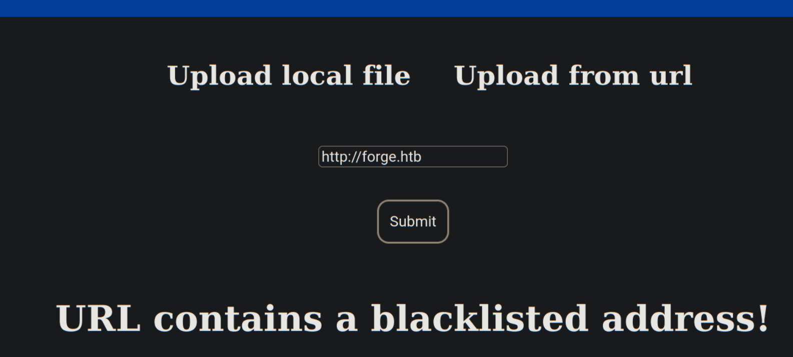 Forge Writeup
