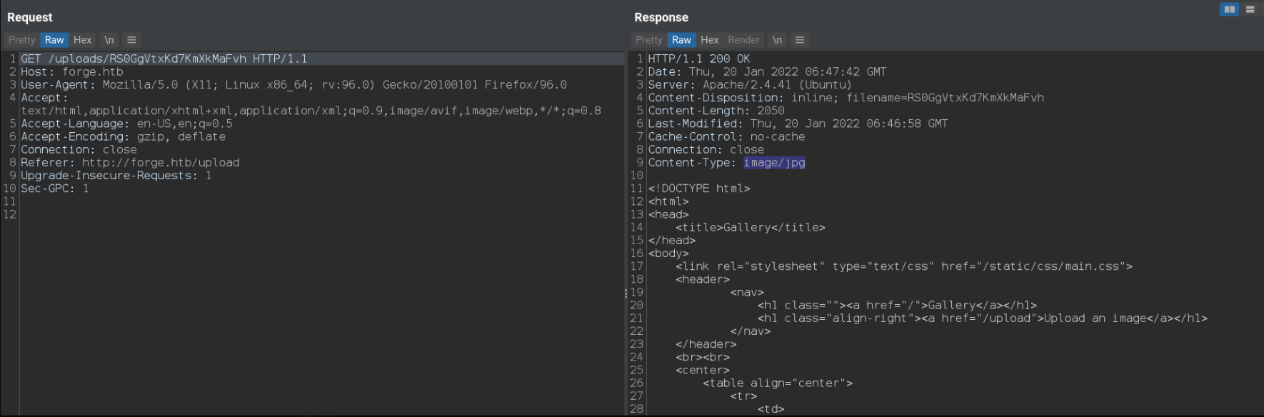 Forge Writeup