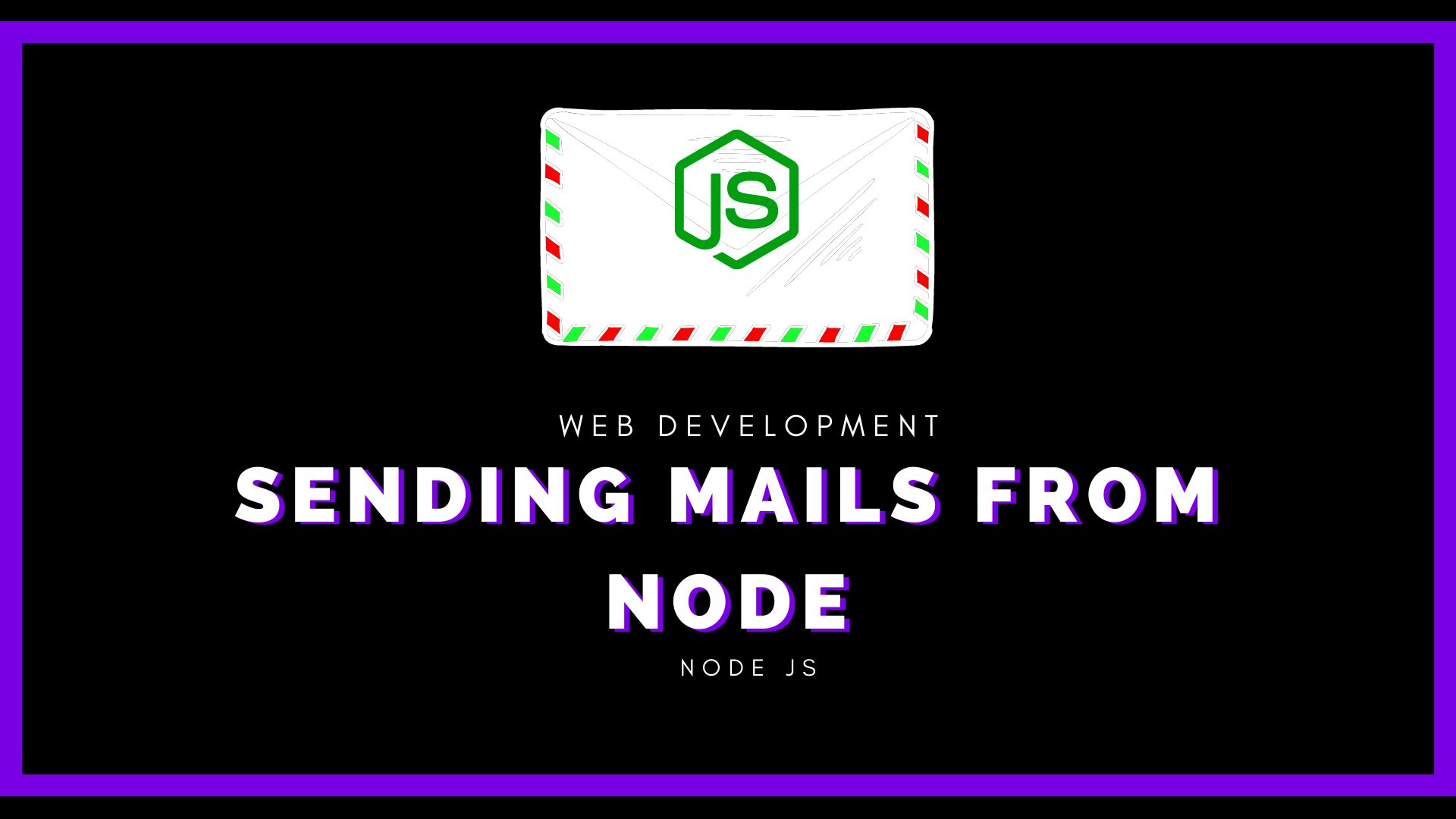Sending mails from node js web application