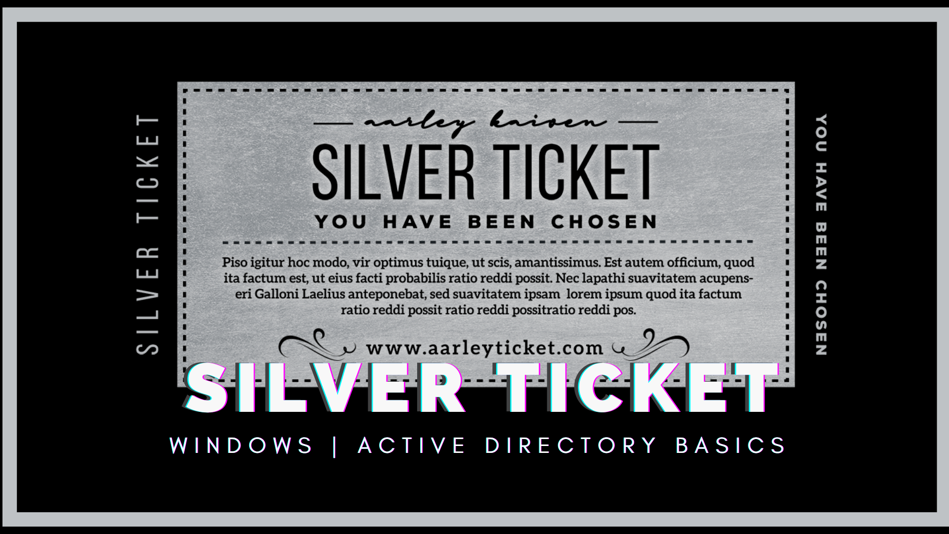 How to Silver Ticket Attack Active directory